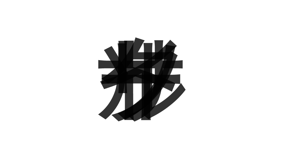 「サイクルソート」の重ね文字