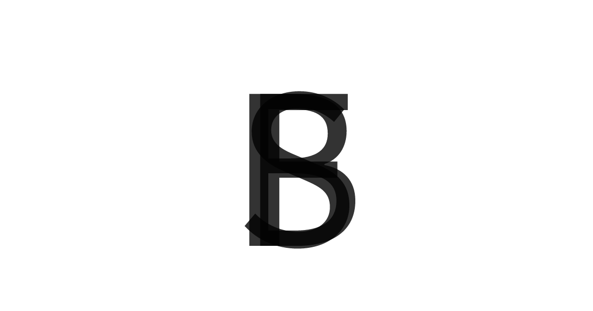 「BFS」の重ね文字