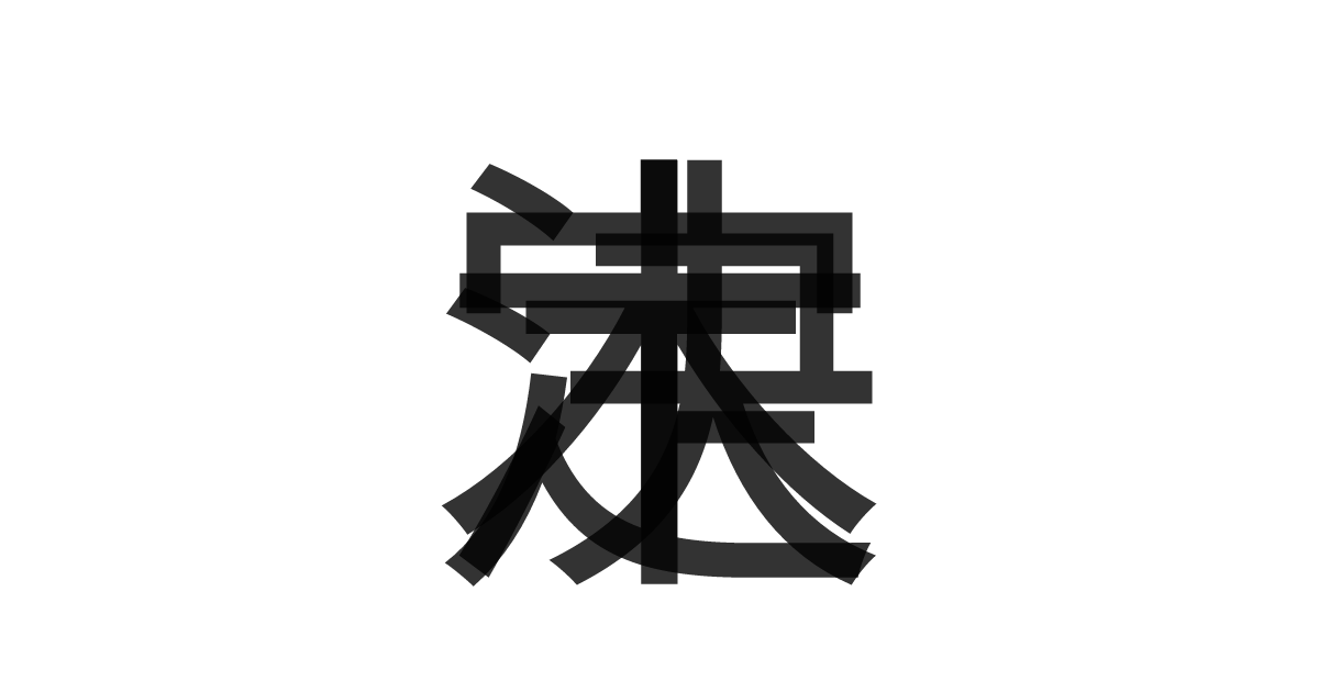 「決定木」の重ね文字