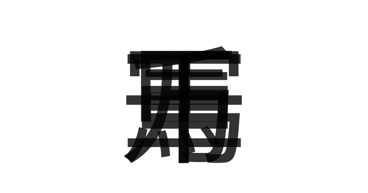 「千軍万馬」の重ね文字