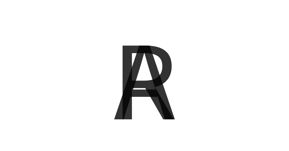 「AR」の重ね文字